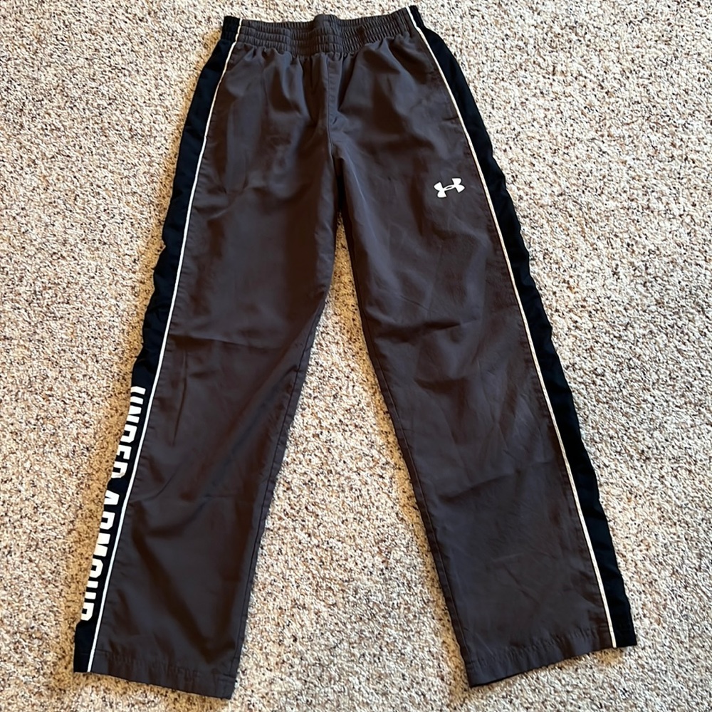 Boys Under Armour track pants.